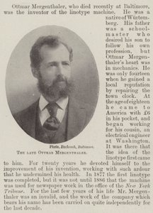 Der verstorbene Ottmar Mergenthaler von English Photographer
