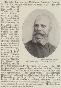 Der verstorbene Reverend Andrew Matthews von English Photographer