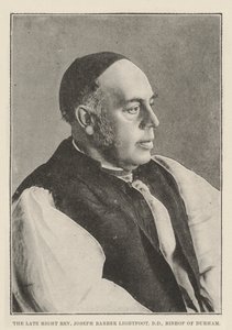 Der verstorbene Right Reverend Joseph Barber Lightfoot, DD, Bischof von Durham von English Photographer