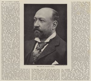 Der verstorbene Sir Augustus Harris von English Photographer