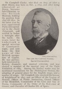 Der verstorbene Sir Campbell Clarke, Sonderkorrespondent von English Photographer