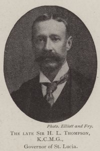 Der verstorbene Sir H. L. Thompson, KCMG, Gouverneur von St. Lucia von English Photographer
