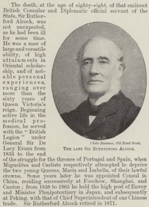 Der verstorbene Sir Rutherford Alcock von English Photographer