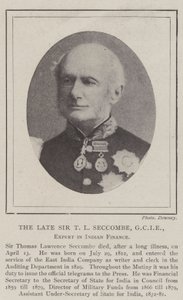 Der verstorbene Sir T. L. Seccombe, GCIE, Experte für indische Finanzen von English Photographer