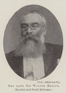 Der verstorbene Sir Walter Besant, Schriftsteller und Sozialreformer von English Photographer