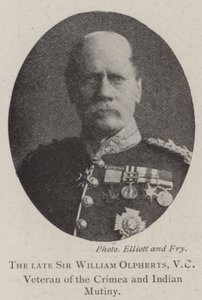 Der verstorbene Sir William Olpherts, VC, Veteran des Krimkriegs und des indischen Aufstands von English Photographer