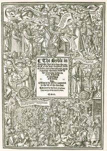 Titelseite der Cranmer-Bibel, AD 1540 von English Photographer