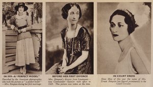Die jüngere Mrs. Simpson, zukünftige Herzogin von Windsor von English Photographer