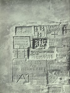 Tower of London, Tower Hill: Inschriften im Beauchamp Tower, 1899