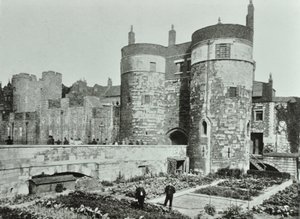 Tower of London, Tower Hill: die Beauchamp und Byward Towers, 1895