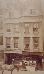 Ansicht von Goodwins Coffee House, Aldersgate Street, ca. 1880