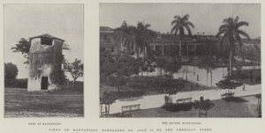 Ansichten von Manzanillo, bombardiert am 18. Juli von der amerikanischen Flotte von English Photographer