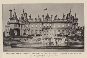 Waddesdon Manor, Aylesbury, der Sitz des verstorbenen Barons Ferdinand Rothschild, MP von English Photographer