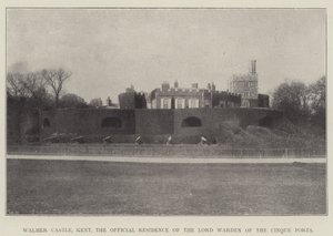 Walmer Castle, Kent, die offizielle Residenz des Lord Warden of the Cinque Ports