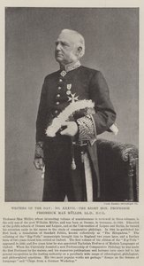 Schriftsteller des Tages, der ehrenwerte Professor Frederick Max Muller, LLD, DCL von English Photographer