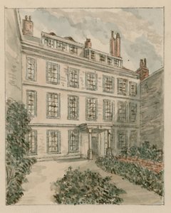 10 Nevills Court, Fetter Lane, Holborn, nach einer Skizze von 1890 von English School