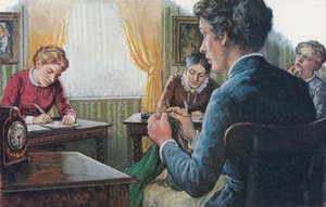 1873, drei Studentinnen des neu gegründeten Girton College legen ihre Abschlussprüfungen ab