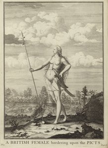 Eine britische Frau an der Grenze zu den Pikten von English School