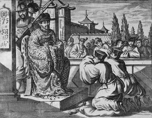 Ein chinesischer Provinzgouverneur, Illustration aus einer Beschreibung von Botschaften nach China, 1690