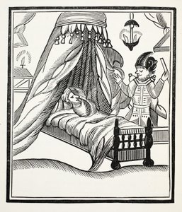 Ein vollständiger, wahrer und detaillierter Bericht, Illustration aus Chap-books of the Eighteenth Century von John Ashton, veröffentlicht 1882 von English School