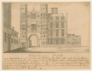 Ein Tor des alten Palastes von Whitehall von English School