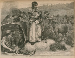 Ein Zigeunerlager auf Putney Common