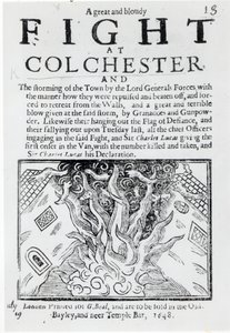 Ein großer und blutiger Kampf bei Colchester, gedruckt 1648