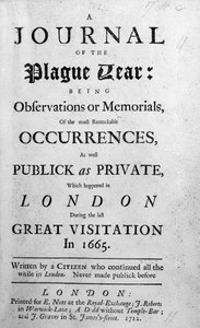 Ein Tagebuch des Pestjahres, 1665 von English School