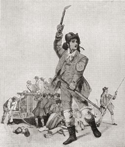 Ein Londoner Feuerwehrmann in den 1790er Jahren. Aus The Strand Magazine, veröffentlicht 1897. von English School