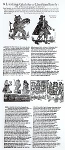 Ein Spiegel für eine christliche Familie, ca. 1665 von English School