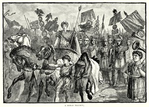 Ein römischer Triumph (Gravur) von English School