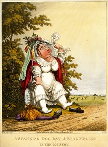 Ein Hundetag & Real Melter auf dem Land, graviert von George Hunt, veröffentlicht von Thomas McLean, London, 1827 von English School