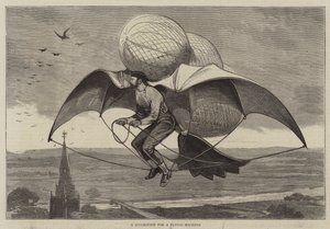 Ein Vorschlag für eine Flugmaschine (Gravur) von English School