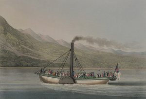 Eine Reise auf Loch Lomond, graviert von G. Hunt, ca. 1830er Jahre von English School