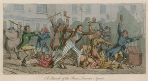 Ein Friedensbruch, Leicester Square, London