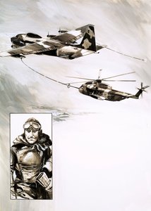 Ein Hubschrauber wurde während des Fluges betankt von English School