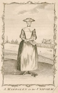 Eine Magdalene in ihrer Uniform von English School