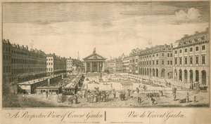 Eine Aussicht auf Covent Garden, London
