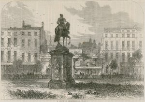 Eine Skizze im Leicester Square, London von English School