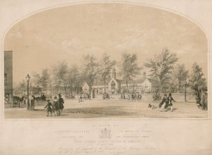 Eine Ansicht des St. Peters Hospital, Newington Street, Southwark von English School