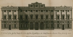 Ansicht der Rückseite der Royal Academy von English School
