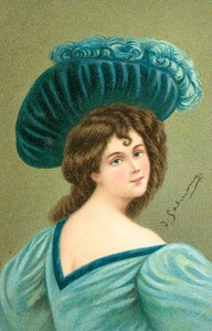 Eine gut gekleidete junge Frau von English School