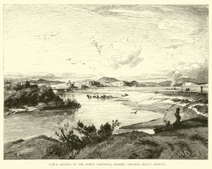 Acqua Acetosa in der römischen Campagna, Blick auf den Monte Soracte von English School