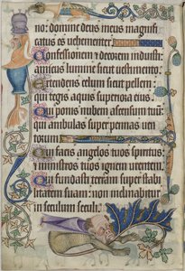 Psalm 103, mit Grotesken, aus dem 