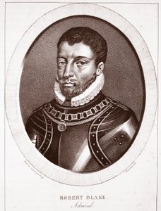 Admiral Robert Blake, zugeschrieben Fauconnier, graviert von de Langlume von English School