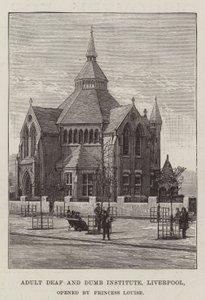 Institut für Erwachsene Taubstumme, Liverpool, eröffnet von Prinzessin Louise von English School