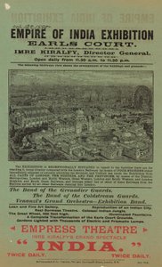 Werbung für die Empire of India Ausstellung, Earls Court von English School