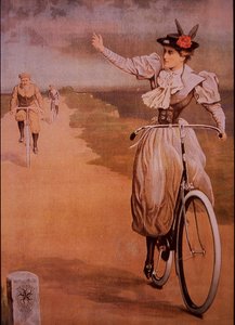 Werbung für Humber-Fahrräder, um 1898 von English School