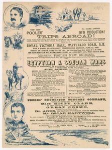 Werbung für Joseph Pooles Reisen ins Ausland, Royal Victoria Hall, Walterloo Road, London von English School
