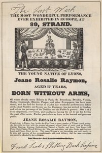Anzeige für einen Auftritt von Jeane Rosalie Raymon von English School